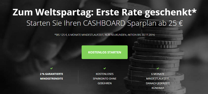 Cashboard Konto + 120€ Startguthaben