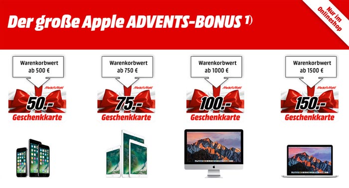 Media Markt Apple Advents-Bonus