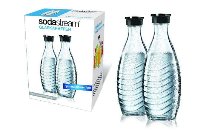 2x SodaStream Ersatzflaschen aus Glas (Crystal oder