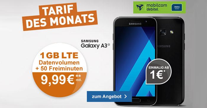 o2 Smart Surf Tarif + Galaxy A3