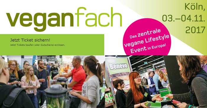 Gutschein für kostenlose Tickets für die veganfach Messe