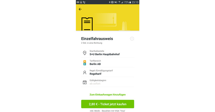 BVG Ticket App