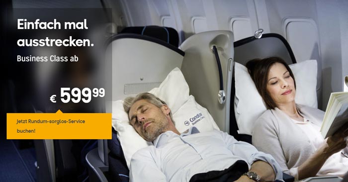 Condor Business Class Sale