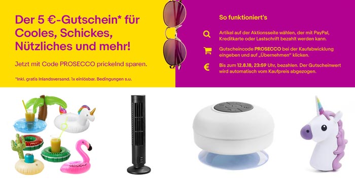 eBay Gutschein auf ausgewählte Artikel