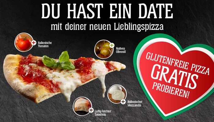 Glutenfreie Pizza von Schär kostenlos