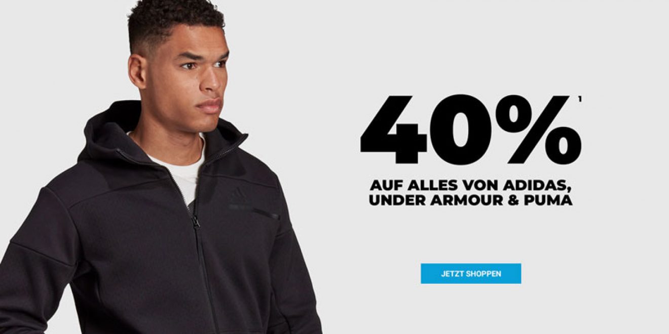 mysportswear Aktion: adidas, Puma & Under Armour