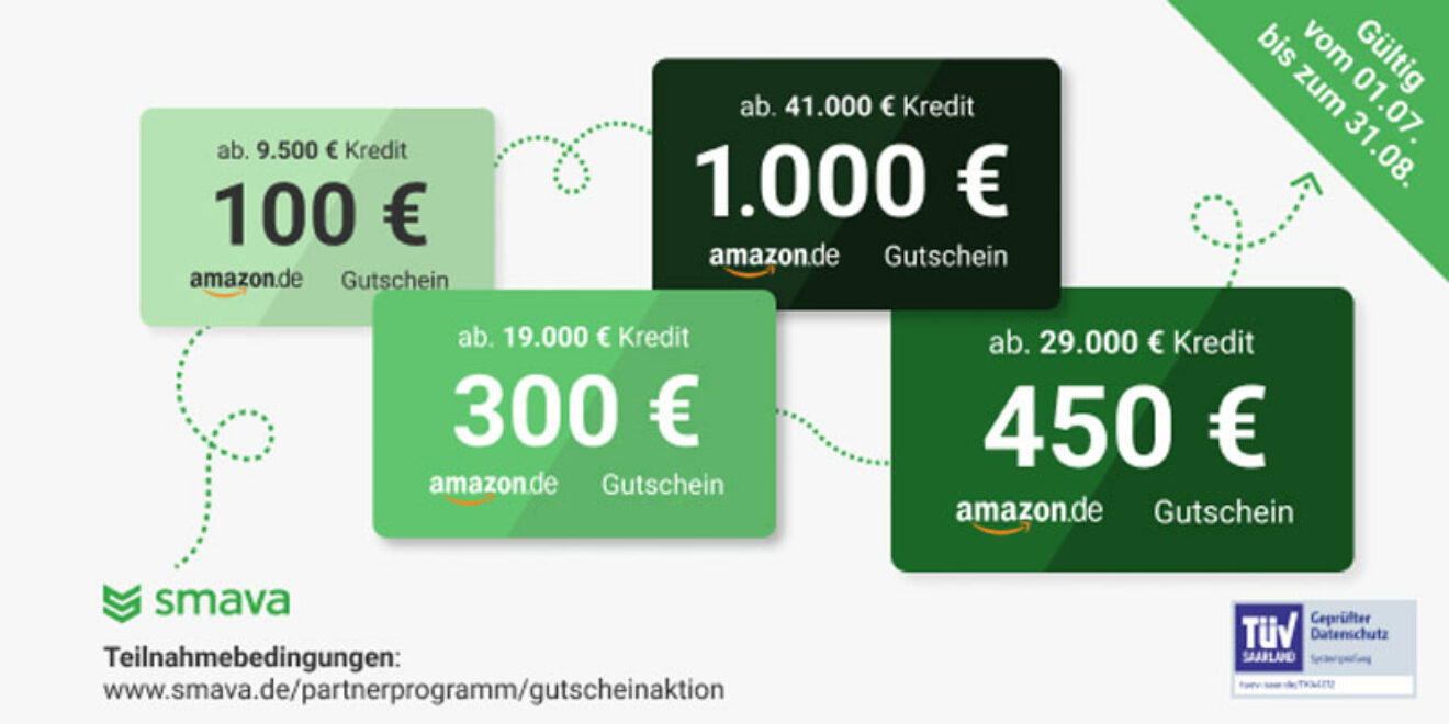 Smava Online-Kredit Amazon Gutschein