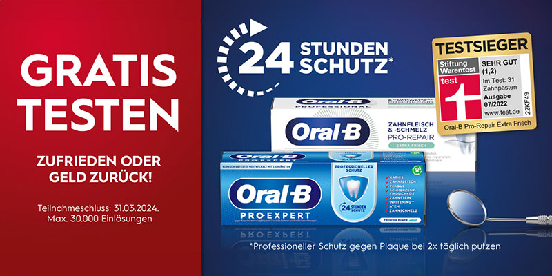 Oral-B Pro Expert Geld zurück Aktion