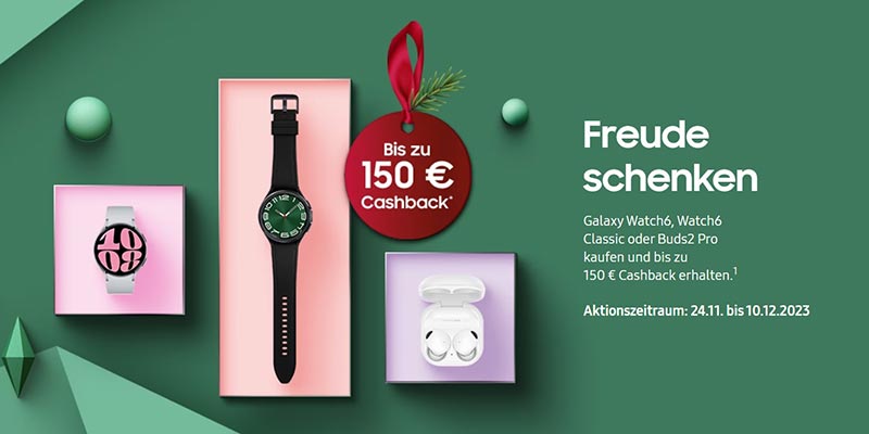 Samsung Galaxy Watch Cashback Aktion