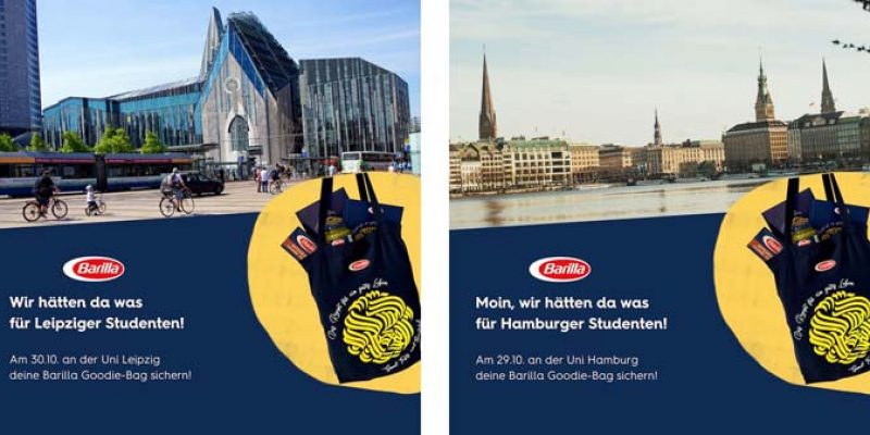 Gratis Barilla Goodie Bags Fur Studenten Berlin Munchen Frankfurt Etc