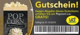 Gratis Popcorn in UCI Kinos! Jetzt Gutschein sichern.