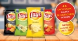 4 Packungen Lay’s Chips kaufen & 5€ Supermarkt-Gutschein erhalten