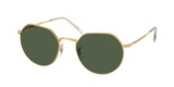 Ray-Ban Jack Sonnenbrille in goldfarben mit grünen Gläsern für 86,96€