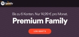 Spotify Premium Familienabo (auch für Freunde): 6 Nutzer für nur 14,99€ pro Monat!